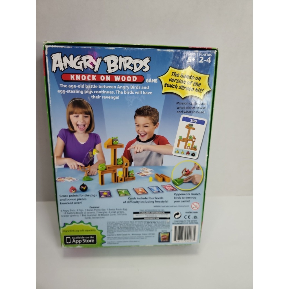 Angry Birds Knock On Wood Board Game Mattel 2010 - 100% Complete - Picture 6 of 8